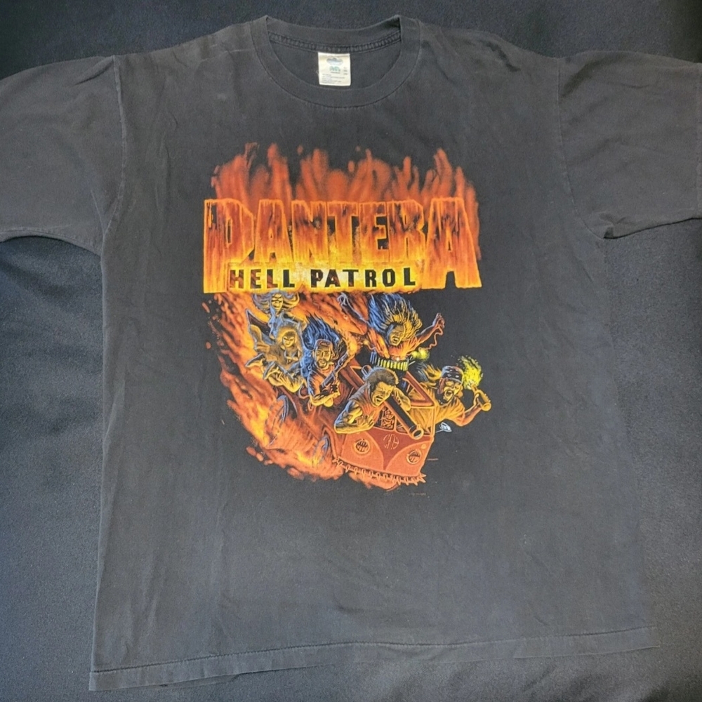 Vintage 1997 Pantera Black Graphic XL T-Shirt
